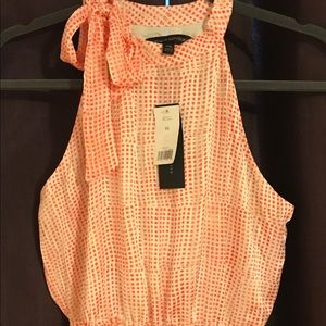 NWT Banana Republic GeoTieUp BowNeck Maxi Dress Xs